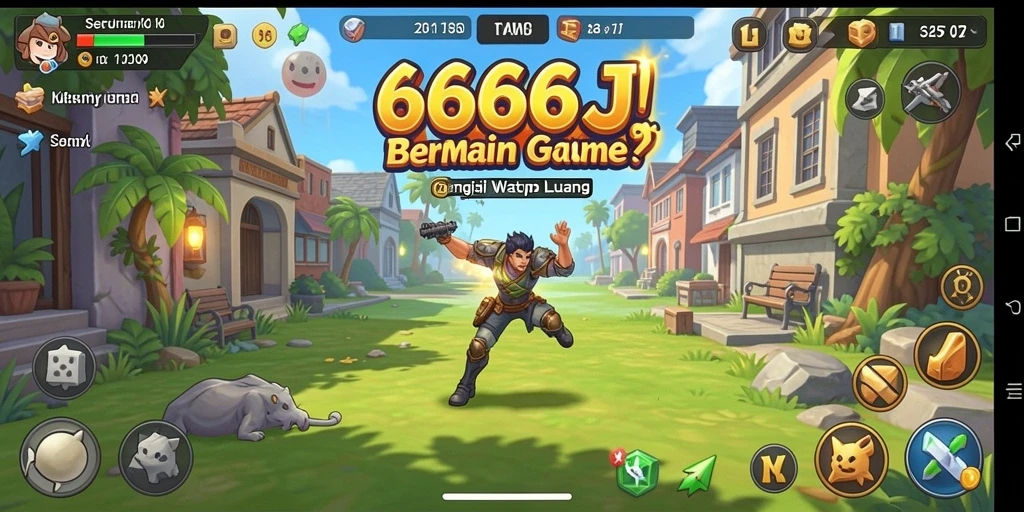 Tangkapan layar gameplay 666J menampilkan momen seru dan tantangan menarik.