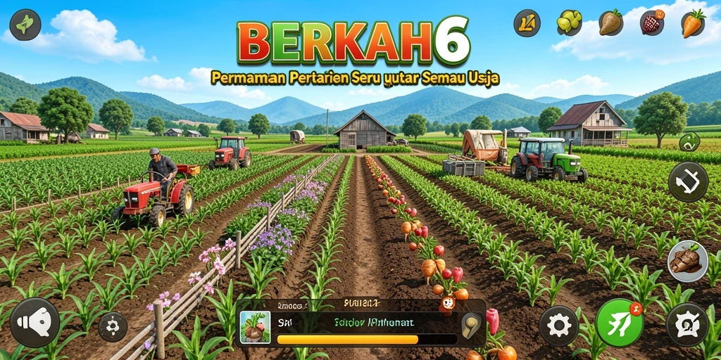 Tampilan gameplay BERKAH6 yang menarik dan penuh warna.