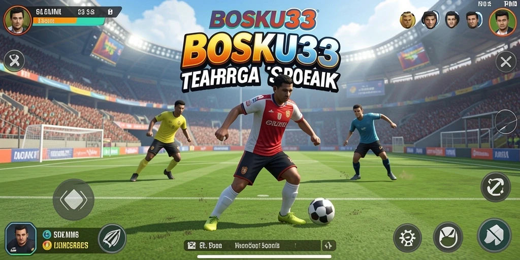Tangkapan layar menampilkan aksi seru gameplay olahraga di BOSKU33.