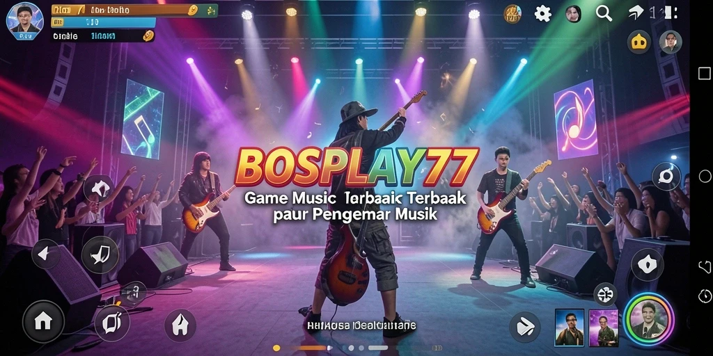 Screenshot gameplay BOSPLAY77 dengan aksi menyanyi yang seru.