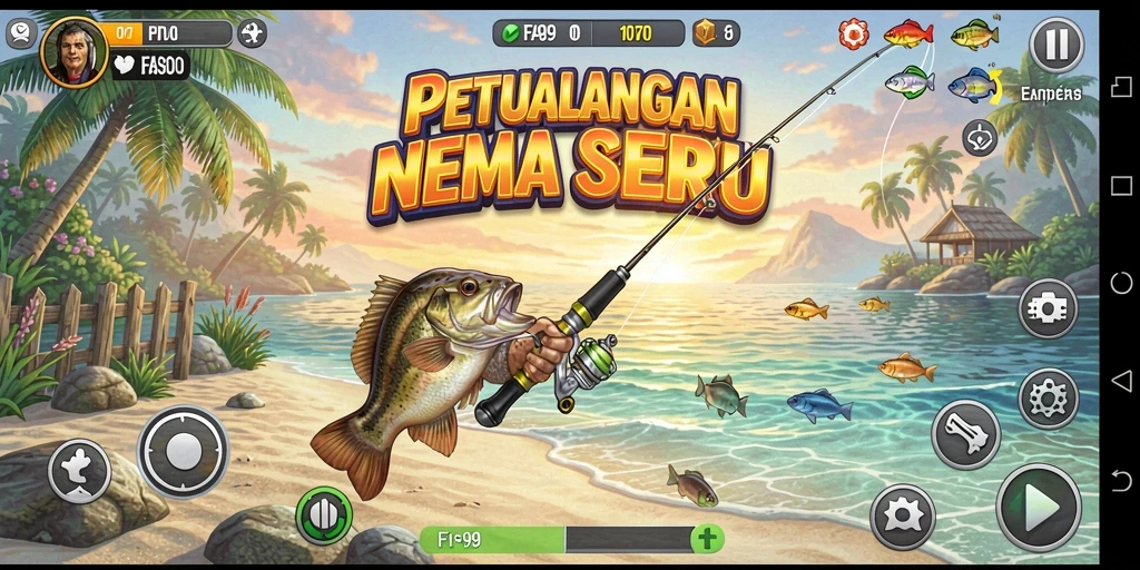 Tangkapan ikan menakjubkan dalam gameplay FA99.