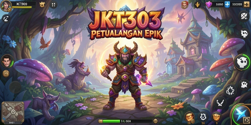 Screenshot utama JKT303 menampilkan petualangan mendebarkan di dunia misterius.