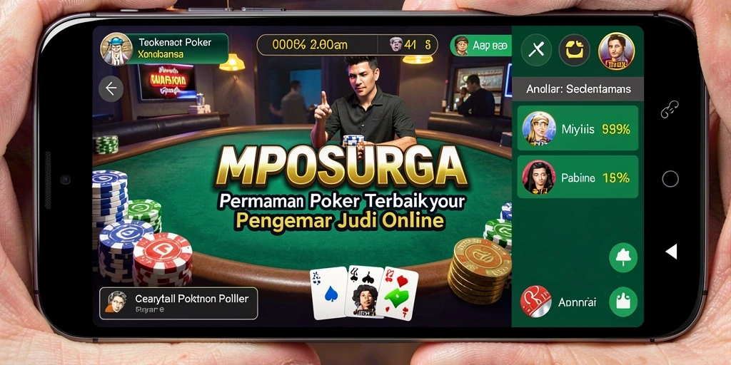 Tampilan permainan Poker yang seru dan interaktif di MPOSURGA.