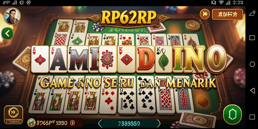 Screenshot gameplay RP62RP menampilkan momen seru saat bermain Domino.